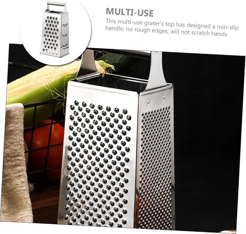 Stainless Steel Vegetable Grater Multi Functional Food Shredder With Non Slip Handle - Image 3